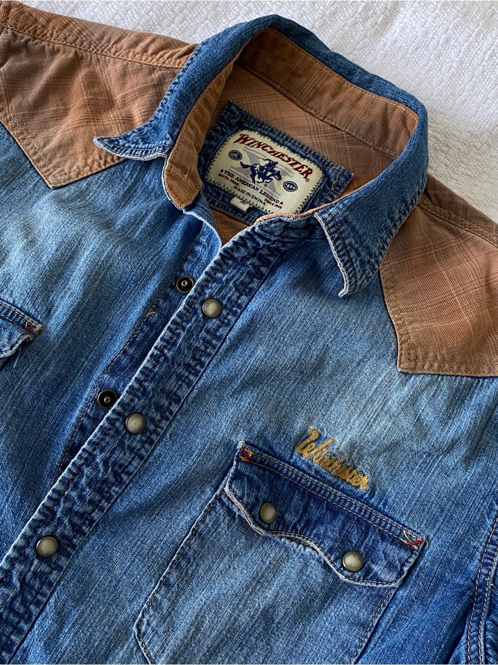 VTG Winchester Western Denim Shirt